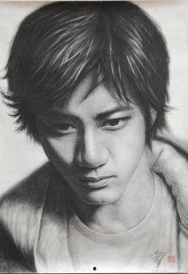 男明星素描画,探寻男明星的轮廓之美